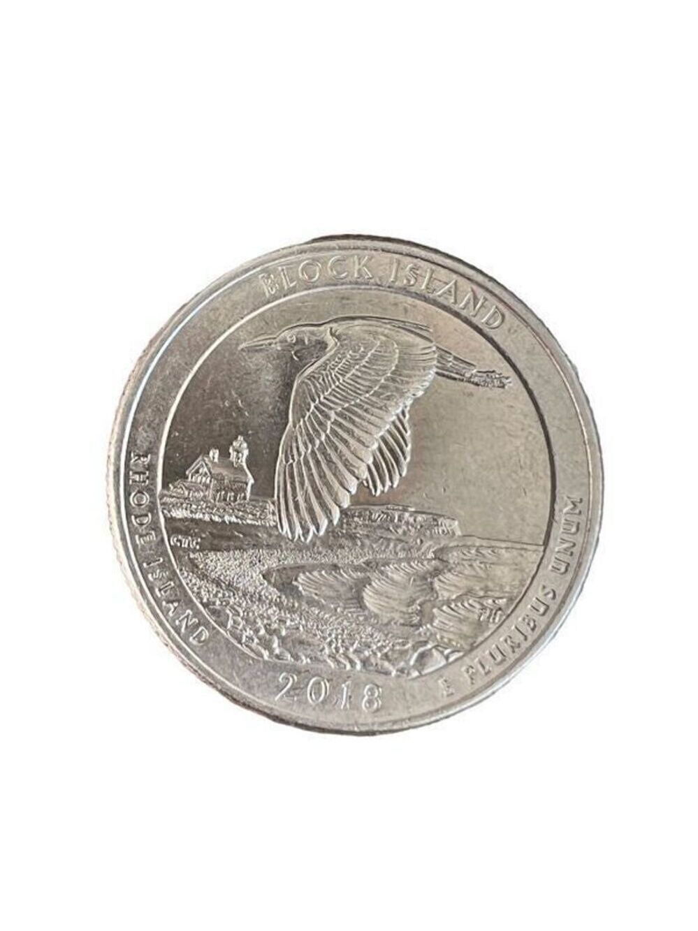 2018 P- Rhode Island Block Island Quarter Error Coin